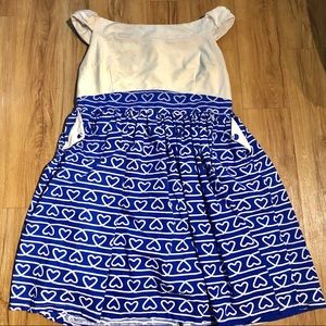 Lindy Bop Plus Size Nautical Pinup Dress
